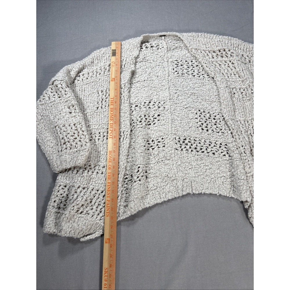 Free People Cardigan Sweater Womens M/L Open Boho Chic Knit Oversized - Picture 3 of 7